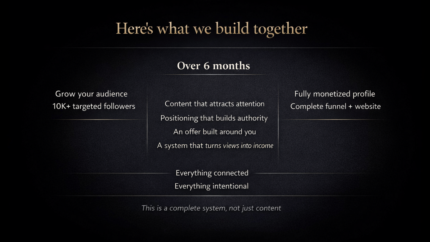The Fighter Freedom System | 1:1 Social Media Growth & Monetization Program