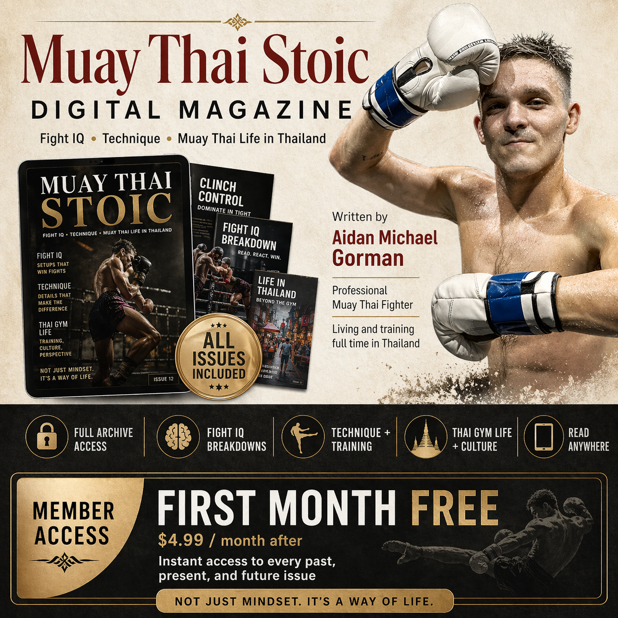 Muay Thai Stoic Digital Magazine Membership