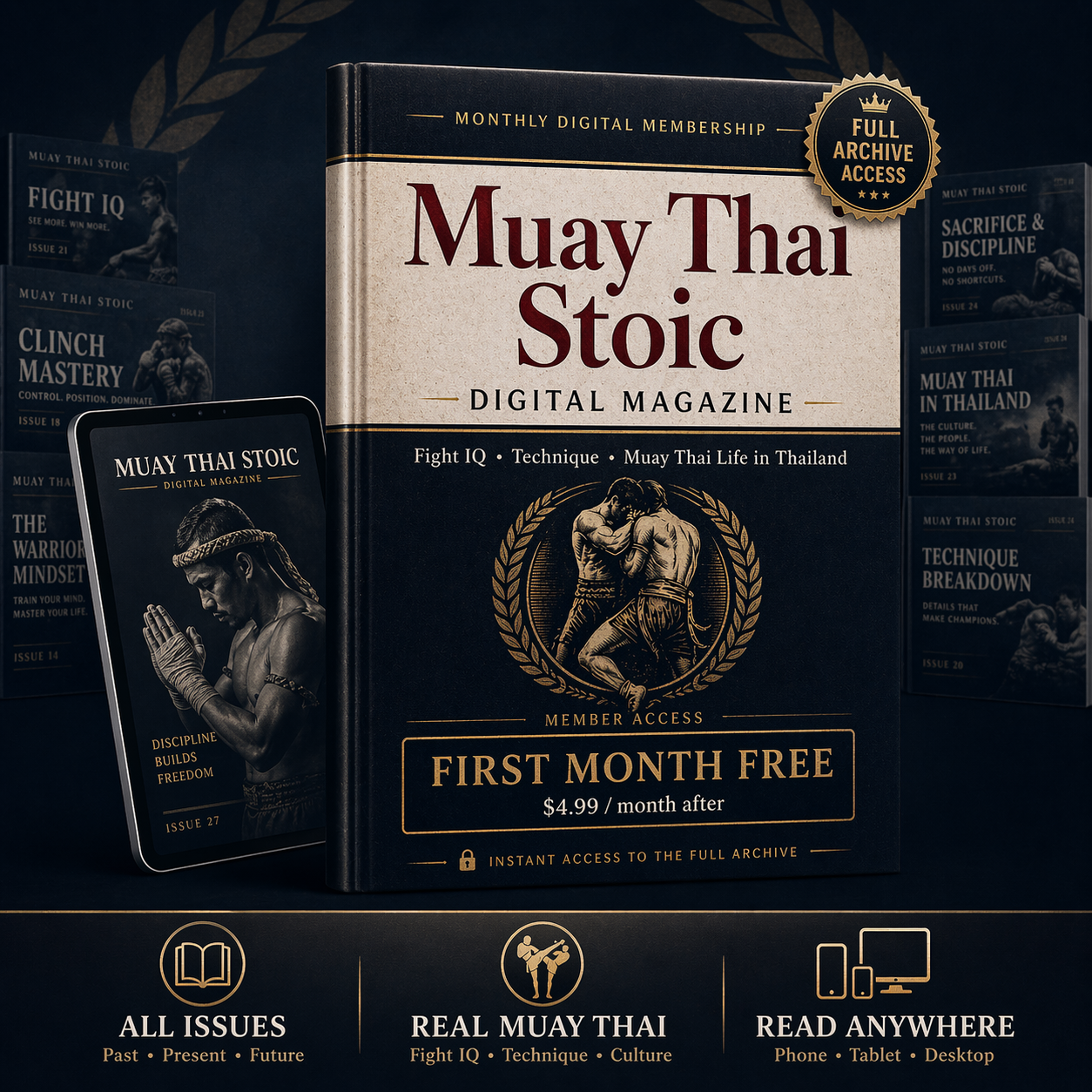 Muay Thai Stoic Digital Magazine Membership